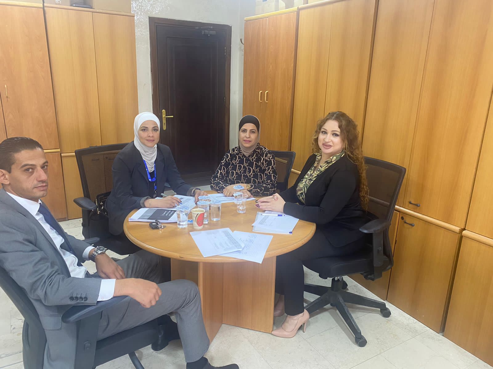 عقد الاجتماع الثامن لضباط الارتباط من سجل الجمعيات ودائرة مراقبة الشركات  لمناقشة عقد ورش تدريبية للجهات الحكومية الرقابية